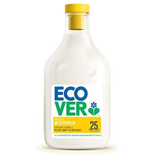 Image of Ecover Gardenia & Vanilla Fabric Softener (750ml / 25 Washes) Organic Fabric Softener for Soft, Scented Laundry