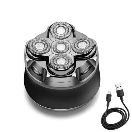 Image of Maxilisse Head Shaver for Men - Electric Head Shaver with 5 Floating Heads, Cordless & Rechargeable, Ergonomic Design, Stainless Steel Blades, Replacement Head Available