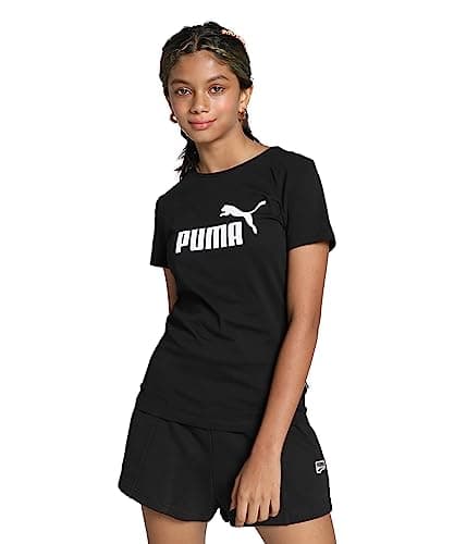 Image of PUMA Girl's Logo G Tee, Puma Black, 140 UK