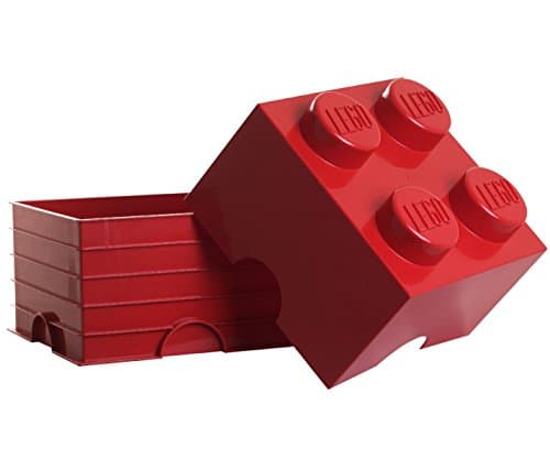 Image of LEGO Copenhagen RC40031730 Lego Storage Brick 4, Red