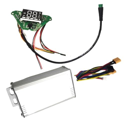 Image of Auratrove Aluminum Alloy Scooter Controller Set and Meter for for kugoo Kirin S1 Electric Scooter, White Dashboard Replacement Part