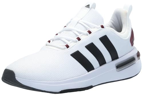 Image of adidas Men's Racer Tr23 Sneaker, White/Black/Shadow Red, 13