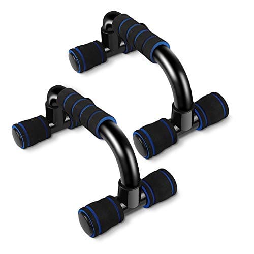 Image of Push Up Bar Stands, Fitness Press Up Bar with Non-Slip Foam Handles for Arms, Chest and Shoulder Training Gym home Workout Exercise（Blue）