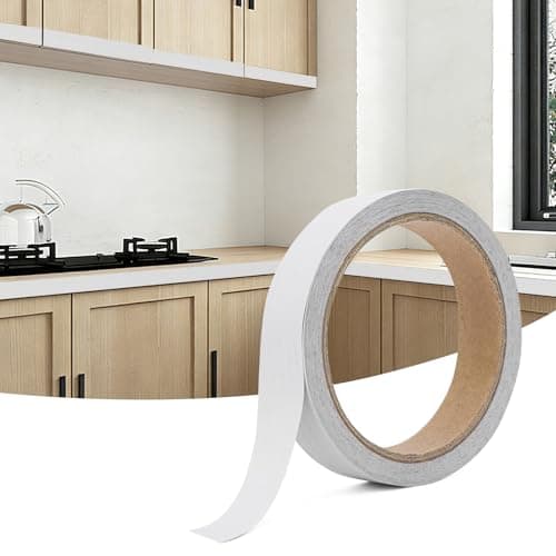 Image of Aovanta 10m x 15mm Melamine Edge Banding Self Adhesive, Furniture Edge Tape, Edging Strip Veneer Trim for Laminate Cabinets, Furniture, MDF, Plywood, Shelving, No Iron Needed, White