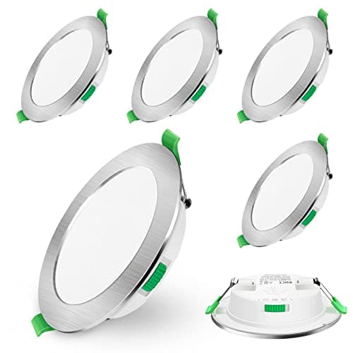 Image of 7W LED Recessed Ceiling Light, Dimmable 230V Downlights Ultra Slim 90-100mm Cutout, CCT Selectable Warm White 3000K Neutral White 4000K Cool White 6500K, LED Spotlights for Bathroom Kitchen, 6 Pack