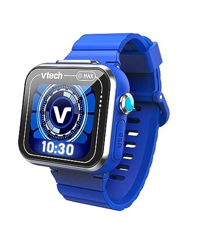 Image of VTech KidiZoom Smart Watch Max, Watch For Kids With Games, Dual Camera For Photos & Selfies, 8 Games, Pedometer, Colour Screen, Funny Effects & More, For Infants aged 4, 5, 6, 7 + Years, Blue