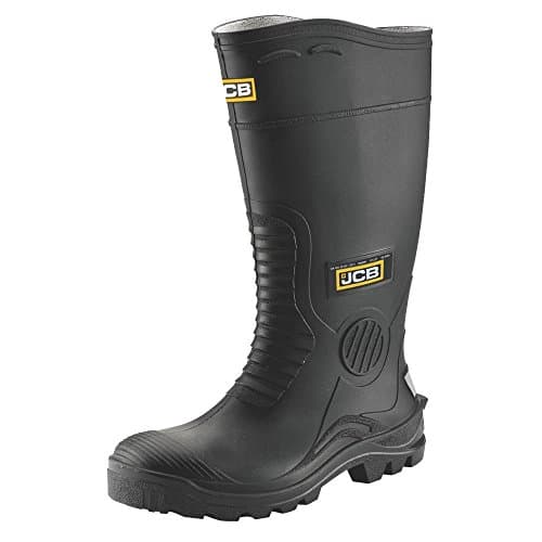 Image of JCB HYDROMASTER Safety Wellington Work Boots Black (Sizes 7-12) Wellies (12)