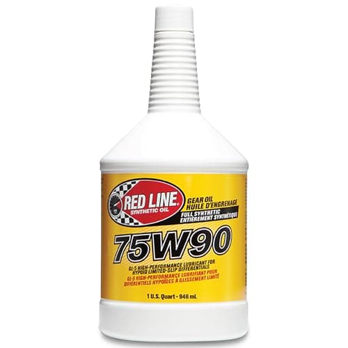 Image of Red Line 57904 75W90 GL-5 Synthetic Gear Oil for Hypoid Limited Slip Differentials - 1 Quart