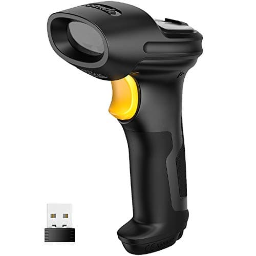 Image of Inateck Wireless Barcode Scanner, 2600mAh Battery, 35m Range, Automatic Fast and Precise scanning, BCST-60 BK