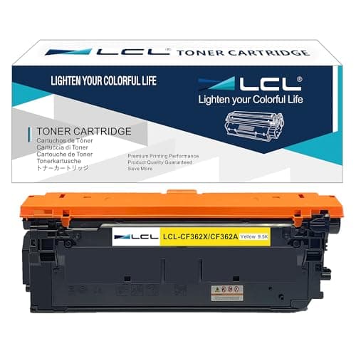 Image of LCL Remanufactured Toner Cartridge 508X 508A CF362A CF362X 9500 pages (1 Yellow) Replacement for HP M553 Printer M577 Printer Color LaserJet Enterprise M552dn M553dn M553n M553x M577c