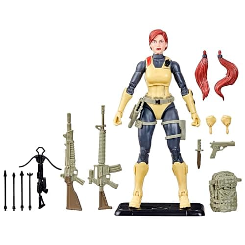 Image of G.I. Joe Classified Series Retro Cardback Scarlett, Collectible 6-Inch Action Figure with 17 Accessories