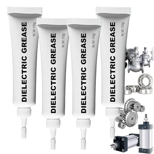 Image of 4PCS Dielectric Grease, Silicone Grease & White Lithium Lubricant Kit - Electrical Connector, O-Ring, Plumbing & Automotive Lubricant for Tune-Ups
