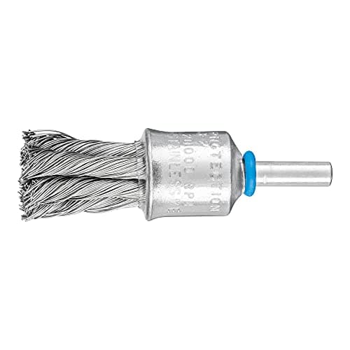 Image of PFERD Brush Brush Braided PBG | Diameter 19 mm Shaft Diameter 6 mm Stainless Steel Wire Diameter 0.35 | 43298010 - for Straight Sanders, Drills, Bending Shafts