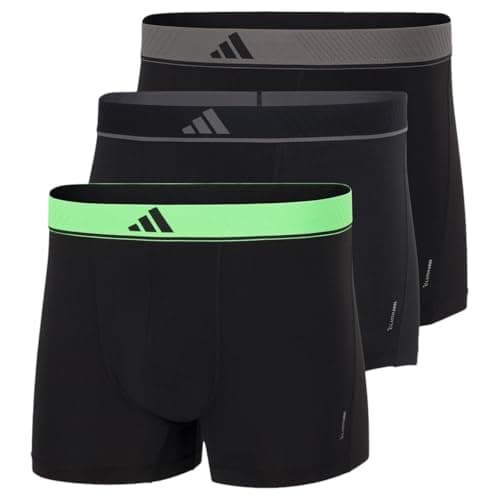 Image of adidas Men's Trunks Active Micro Flex Eco Underwear (Pack of 3), 905 Assorted, L
