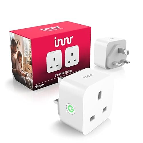 Image of Innr Zigbee Smart Plug, Works with Hue* and Alexa, works as Zigbee Repeater, Power Monitoring, 13A Smart Socket, 2-Pack
