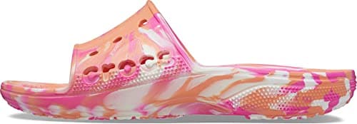 Image of Crocs Baya II Marbled Amazon Slide Papaya/Multi