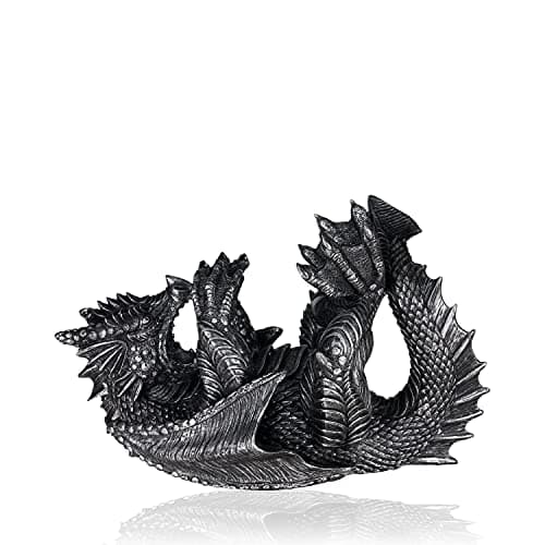 Image of True 10143 Polyresin Dragon Wine Bottle Holder Decorative, Single Wine Bottle Holder, Wine Holder Stand, Wine Bar, Wine Decor, Set of 1, Black