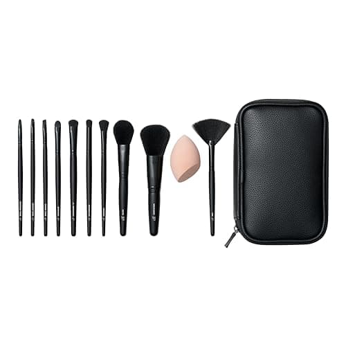 Image of e.l.f. Full Face & Eye Makeup Brush Set, 11 Makeup Brushes For Foundation To Bronzer, Eyeshadow & More, Vegan & Cruelty-Free