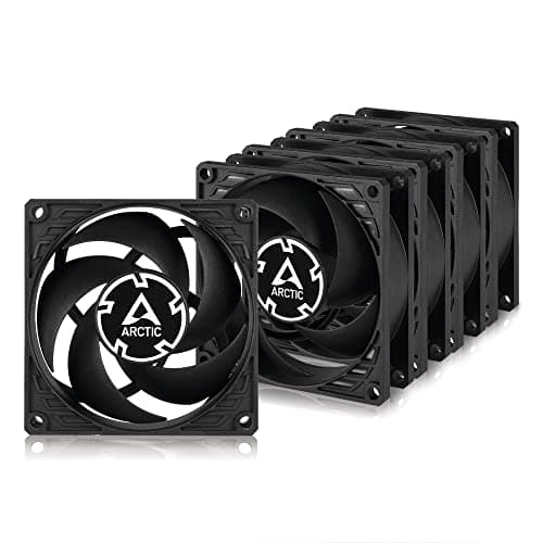 Image of ARCTIC P8 PWM PST (5 Pack) - PC Fan, 80mm Fan, PC Case Fan, PWM Sharing Technology (PST), Pressure-Optimised, Quite motor, Computer, Fan Speed: 200-3000 rpm - Black