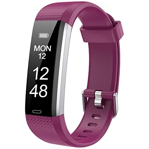Image of Runlio Fitness Tracker with Sleep Monitor, Activity Tracker with Step and Calories Counter, IP67 Waterproof Fitness Watch with Pedometer, Stopwatch for Women Men (Purple)