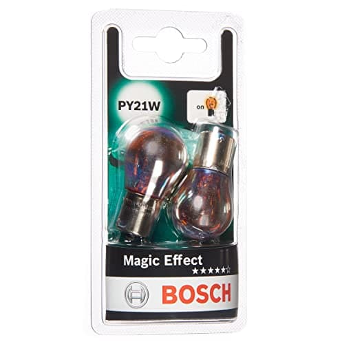 Image of Bosch PY21W (581) Magic Effect Car Light Bulbs - 12 V 21 W BAU15s - 2 Bulbs