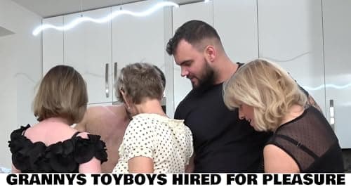 Image of GRANNYS TOYBOYS HIRED FOR PLEASURE, Adult DVD, 5 Scenes, 1 Hour 45 Minutes --Disk Only--