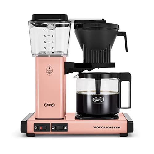 Image of Technivorm Moccamaster 53939 KBGV 10 Cup Coffee Maker, Pink, 1134 oz, 1.25 L