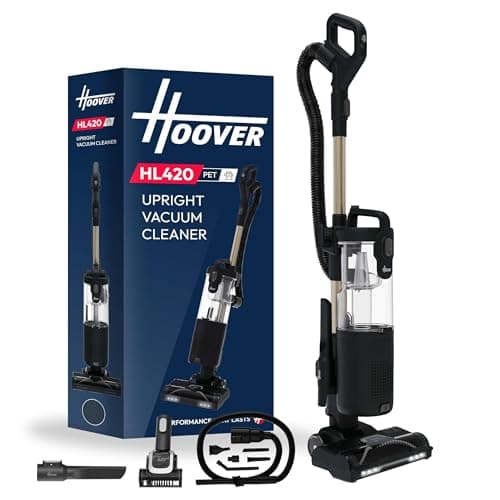 Image of Hoover HL420 Pets Upright Vacuum Cleaner, 850w, H13 HEPA Anti-Allergy Filter, Includes Car Detailing Kit, 2-in-1 Upright & Handheld, 2.5L Bin, LED lights, Lightweight Under 5kg, Pet Hair [HL420PTC]