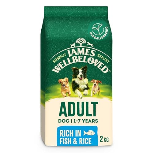 Image of James Wellbeloved Dog Adult Hypoallergenic Dry Food Fish and Rice 2 kg