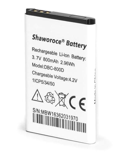 Image of SHAWOROCE Battery DBC-800D DBC-800B DBP-800B DBC-800A Replacement for Doro Mobile Phone 1360 5030 5516 6030 6520 6530 6620 1350 6050 6551 6526 Easy 500 506 508 611 3.7V 800mAh Li-ion Rechargeable