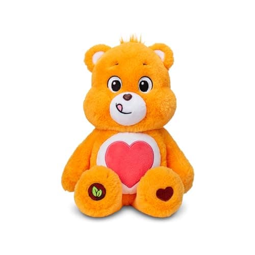 Image of Care Bears | Tenderheart Bear 35cm Medium Plush | Collectable Cute Plush Toy, Cuddly Toys for Children, Soft Toys for Girls Boys, Cute Teddies Suitable for Girls and Boys Ages 4+ | Basic Fun 22088
