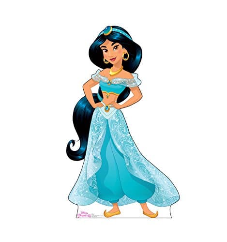 Image of Cardboard People Jasmine Life Size Cardboard Cutout Standup - Disney Princess Friendship Adventures