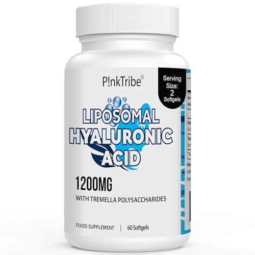 Image of Liposomal Hyaluronic Acid Supplement - 1200mg Per Serving, High-Potency Hyaluronic Acid Capsules, Skin & Joints, 60 Softgels (Pack of 1)