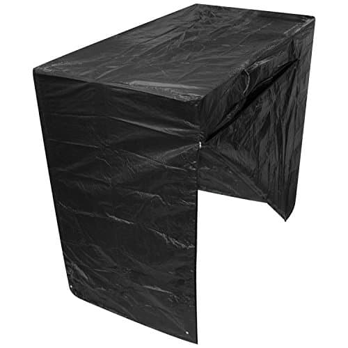 Image of Woodside Black 2 Seater Outdoor Garden Swinging Hammock Cover 2.04m x 1.1m x 1.77m/6.6ft x 3.6ft x 5.8ft