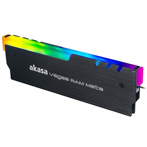 Image of Akasa Vegas RAM Mate | Addressable RGB Heatsink Cooling Vest | aRGB RAM Fin | DIY PC Gaming | Aluminium Heatsink | AK-MX248