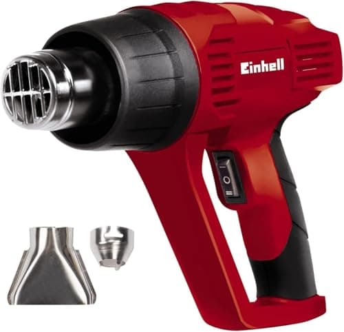 Image of Einhell Electric Heat Gun 2000W, Hot Air Gun with Dual Heat Settings for Paint Stripping, Vinyl Application, Crafts, Resin | Includes Wide and Reducer Nozzles TC-HA 2000/1