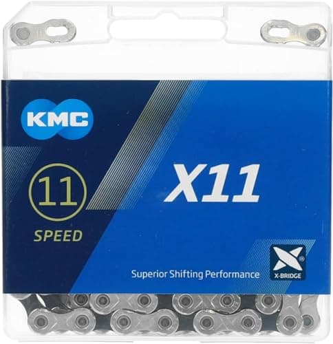Image of KMC Unisex's X11 Chain, Silver/Black, 114 Link
