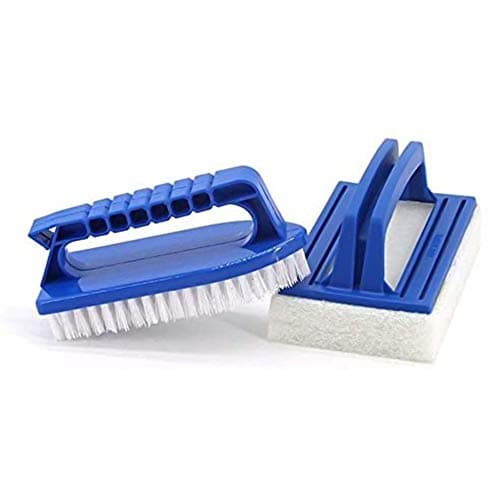 Image of Lifreer Hot Tub Cleaning Kit Accessories include Scrubbing Brush, Paddling Pool Brush for Spas and Hot Tub Cleaning
