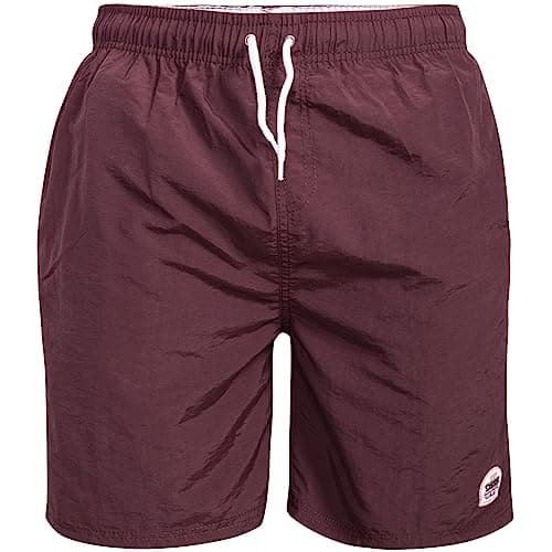Image of Duke D555 Yarrow Mens King Size Swim Shorts Burgundy- 3XL - XXXL