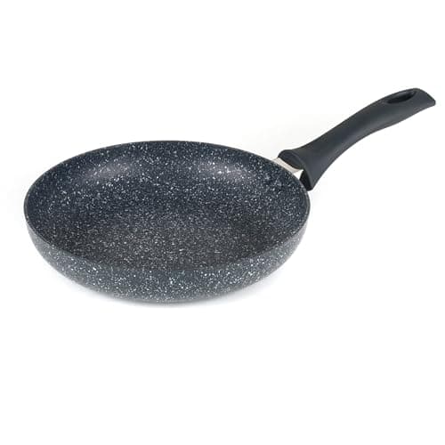 Image of Russell Hobbs RH00842EU Nightfall Stone Frying Pan 28cm - Non-Stick, Induction Hob Fry Pan, Long Lasting Aluminium, Soft Grip Handle, PFOA Free, Suitable for All Stoves, Blue Granite, Dishwasher Safe