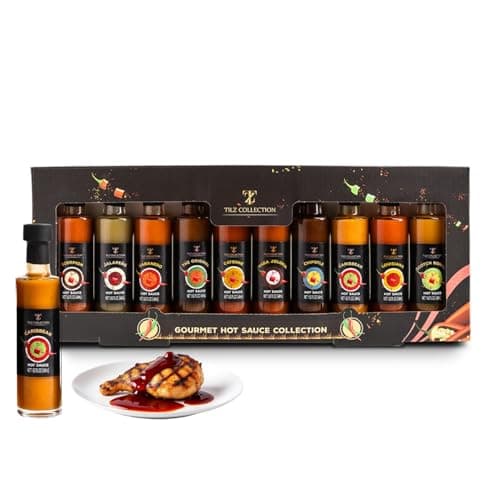 Image of Hot Sauce Gift Set | Premium Spice Collection for Men | Flavourful Gourmet Chilli Sauces for BBQ, Wings & More | BBQ Sauces & Seasonings | Unique Cooking Gifts for Men