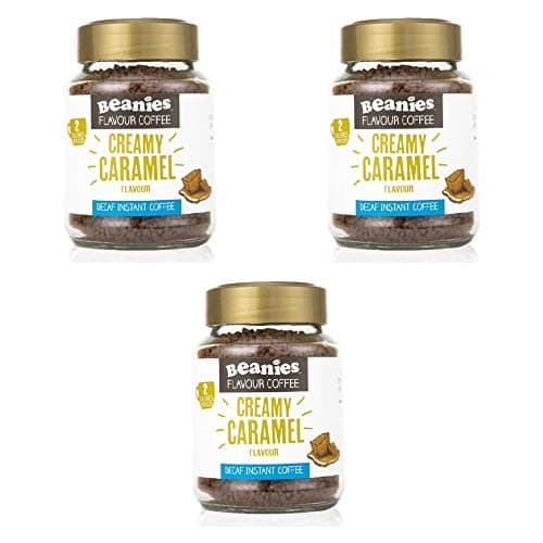 Image of Beanies Decaf Creamy Caramel 50g Jars 3 Pack