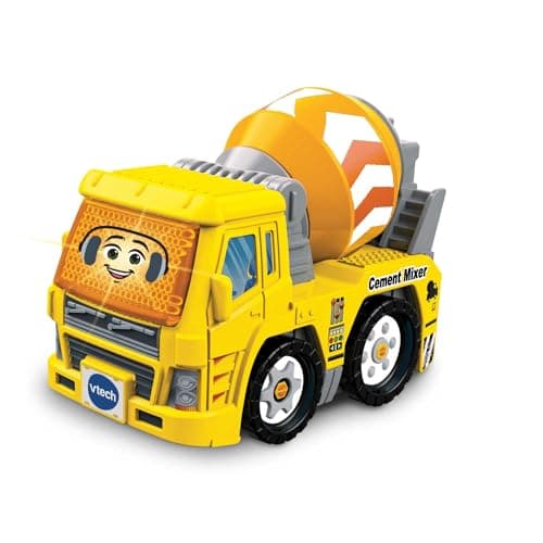 Image of VTech Toot-Toot Drivers Cement Mixer, Toy Car for 1 Year Old, Pretend Play Vehicle with Lights and Sounds, Interactive Toddlers Toy for 12 Months, 2, 3, 4 plus, English Version