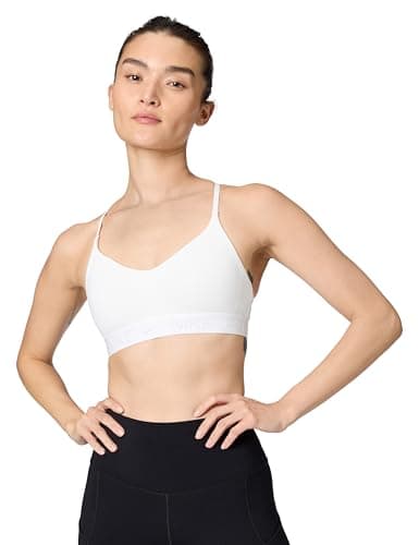 Image of Nike Women's Df Indy Light Support Sports Bra, White/Stone Mauve, XL