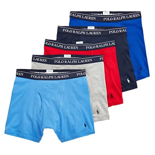 Image of Polo Ralph Lauren Classic Fit Boxer Briefs - 5 Pack (Assorted), Assorted, XXL