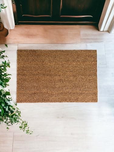 Image of VL Door Mat 40x60cm – Coco Coir Door Mats with Non-Slip Latex Backing – Heavy Duty Door Mats Outdoor for Mud, Dirt and Moisture Control in Patio, Entryway, Garden or Garage (Pack of 1)