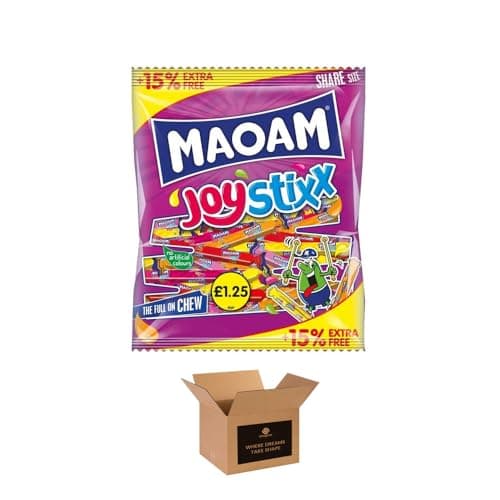 Image of Jellies Variety Pack – Fruity Chewy Sweets for Kids & Adults | Maoam Halloween Mixx, Joy Stixx, Mao Mixx, Pinballs, Stripes & Summer Berries | Party Sharing Sweets (Maoam Joy Stixx)