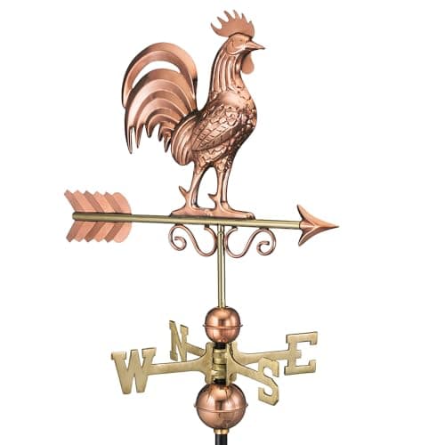 Image of Good Directions 1975P Bantam Rooster Weathervane, Pure Copper