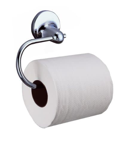 Image of Sabichi Milano Toilet Roll Holder - Wall Mounted (Non Self Adhesive) - Chrome Toilet Roll Holder - Stainless Steel - W17cm x H11.5cm