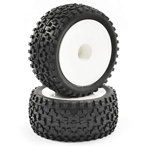 Image of Fastrax 1/10th Mounted Cuboid Buggy Rear Tyres Dished - FAST0039
